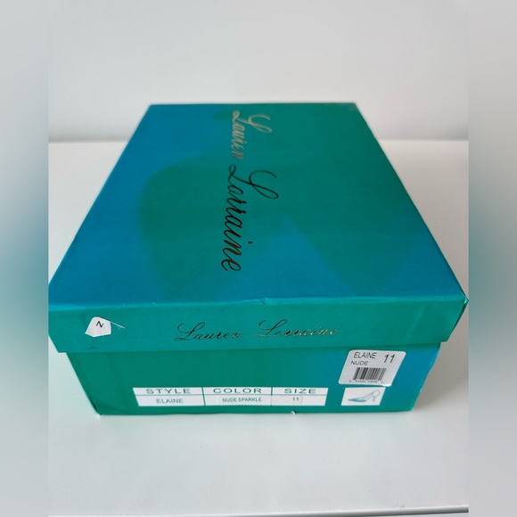 NWT + Box | Lauren Lorraine Elaine Embellished Pump | Nude | 11M - Picture 6 of 7